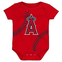 Newborn & Infant Red Los Angeles Angels Running Home Bodysuit