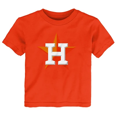 Toddler Orange Houston Astros Team Crew Primary Logo T-Shirt