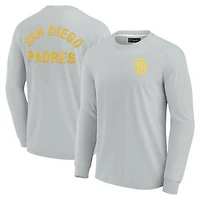 Unisex Fanatics Gray San Diego Padres Elements Super Soft Long Sleeve T-Shirt