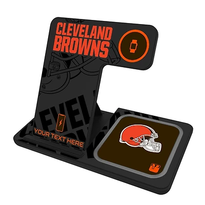 Cleveland Browns Personalized 3-in-1 Charging Station