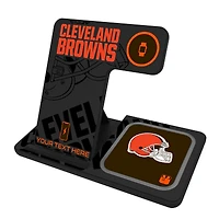 Cleveland Browns Personalized 3-in-1 Charging Station
