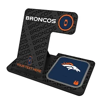 Denver Broncos Personalized 3-in-1 Charging Station