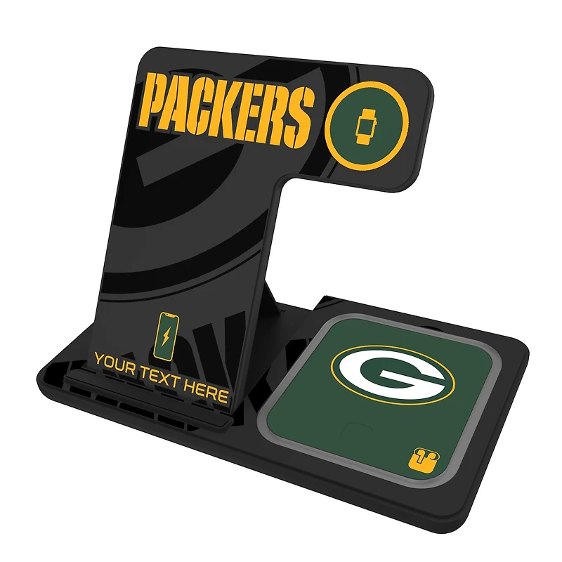 Green Bay Packers Personalized 3-in-1 Charging Station