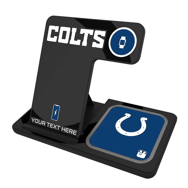Indianapolis Colts Personalized 3-in-1 Charging Station