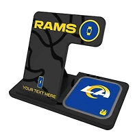 Los Angeles Rams Personalized 3-in-1 Charging Station