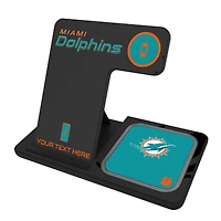 Miami Dolphins Personalized 3-in-1 Charging Station