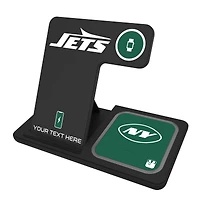 New York Jets Personalized 3-in-1 Charging Station