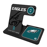 Philadelphia Eagles Personalized 3-in-1 Charging Station