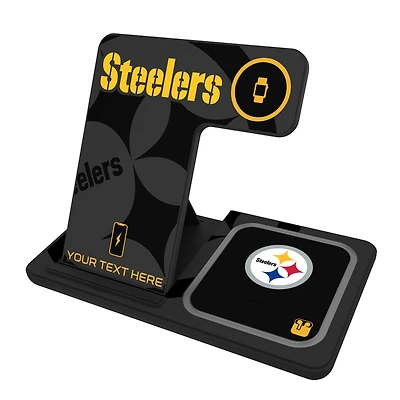 Pittsburgh Steelers Personalized 3-in-1 Charging Station