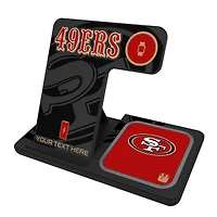 San Francisco 49ers Personalized 3-in-1 Charging Station