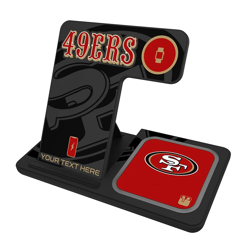 San Francisco 49ers Personalized 3-in-1 Charging Station