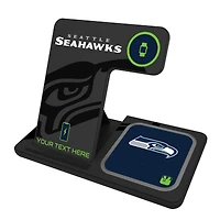 Seattle Seahawks Personalized 3-in-1 Charging Station