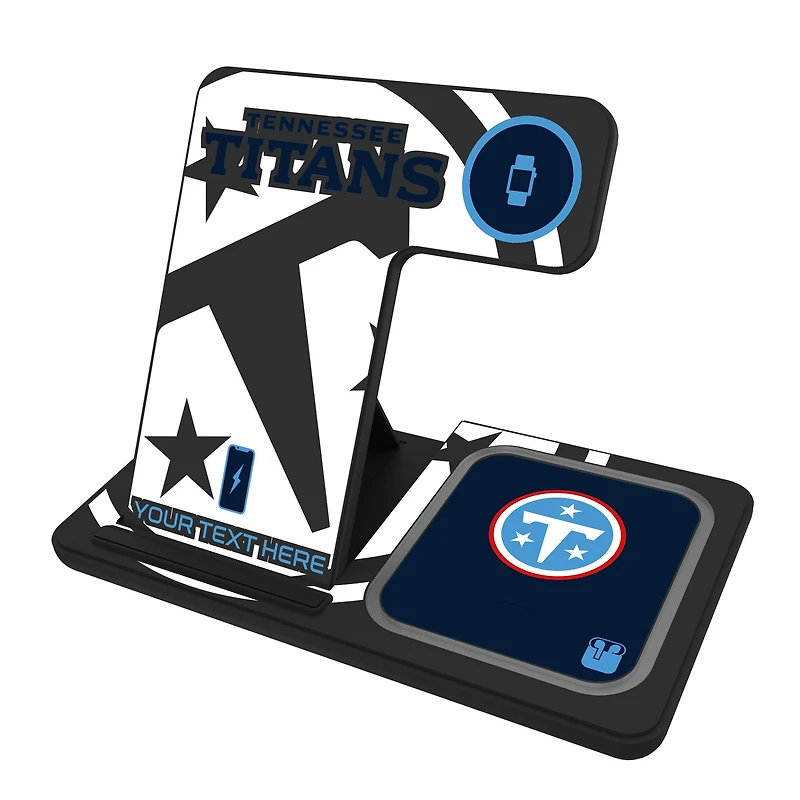 Tennessee Titans Personalized 3-in-1 Charging Station