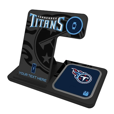 Tennessee Titans Personalized 3-in-1 Charging Station
