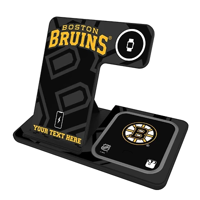 Boston Bruins Personalized 3-in-1 Charging Station