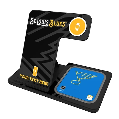 St. Louis Blues Personalized 3-in-1 Charging Station