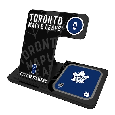 Toronto Maple Leafs Personalized 3-in-1 Charging Station