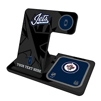 Winnipeg Jets Personalized 3-in-1 Charging Station