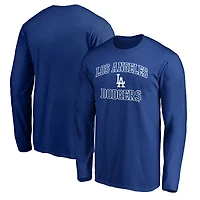Men's Royal Los Angeles Dodgers Heart and Soul Long Sleeve T-Shirt