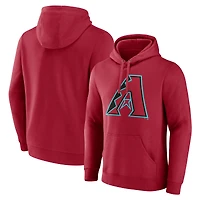 Men's Red Arizona Diamondbacks Official Logo Pullover Hoodie