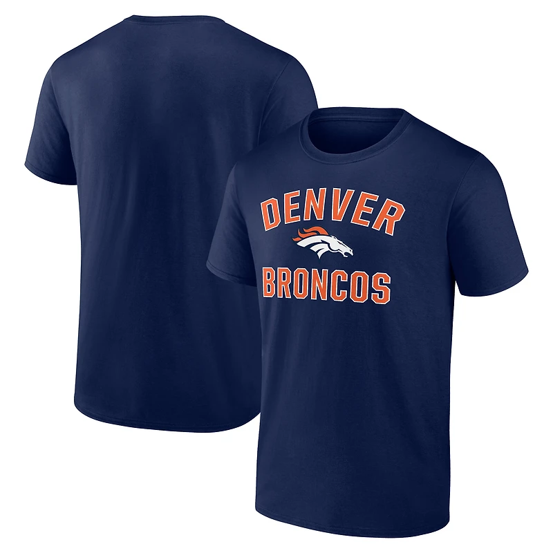 Men's Fanatics Navy Denver Broncos Victory Arch T-Shirt