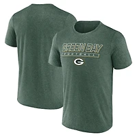 Men's Fanatics Heather Green Green Bay Packers Quick Repeat T-Shirt