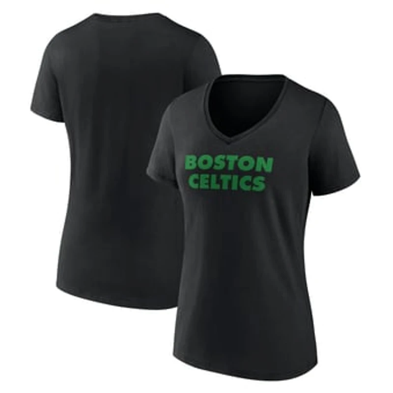 Women's Boston Celtics Wordmark V-Neck T-Shirt