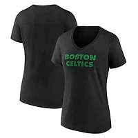 Women's Boston Celtics Wordmark V-Neck T-Shirt