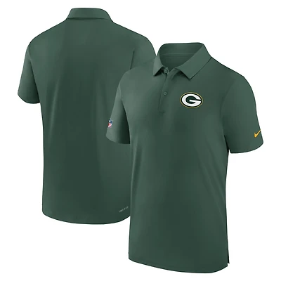 Men's Nike Green Green Bay Packers Sideline Coaches Performance Polo