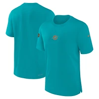 Men's Nike Aqua Miami Dolphins 2023 Sideline Performance T-Shirt