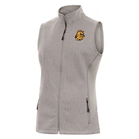 Women's Antigua Oatmeal Minnesota Duluth Bulldogs Course Full-Zip Vest
