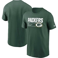 Men's Nike Green Green Bay Packers Division Essential T-Shirt