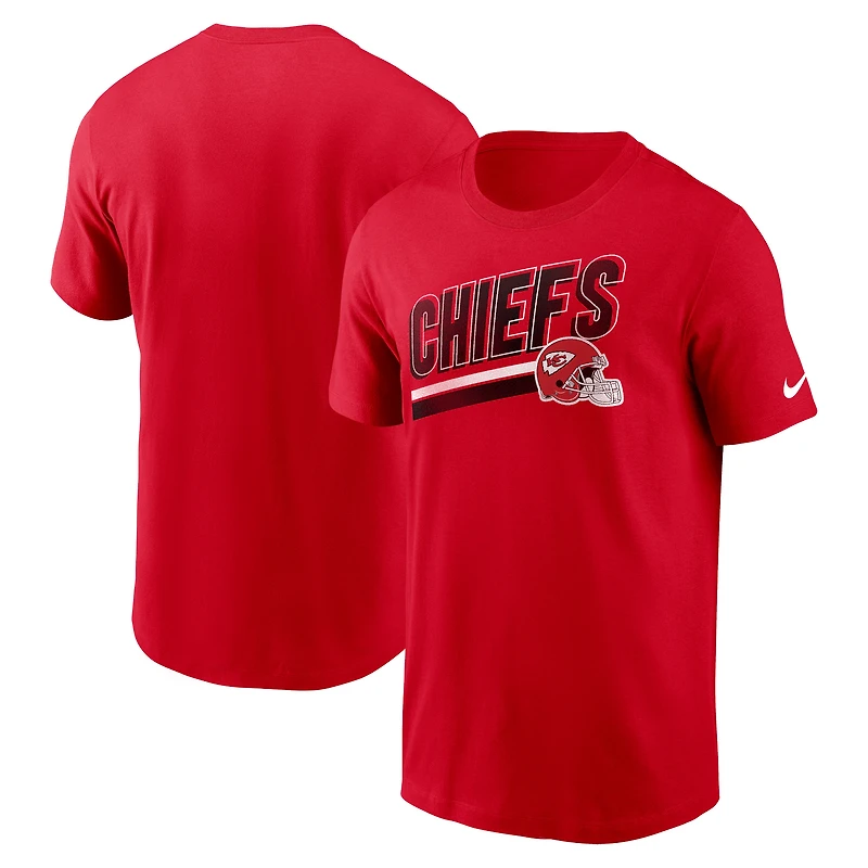 Men's Nike Red Kansas City Chiefs Essential Blitz Lockup T-Shirt