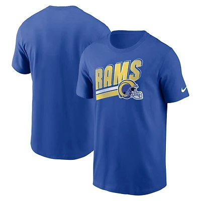 Men's Nike Royal Los Angeles Rams Essential Blitz Lockup T-Shirt