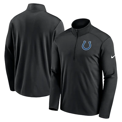 Men's Nike Black Indianapolis Colts Agility Pacer Performance Half-Zip Top