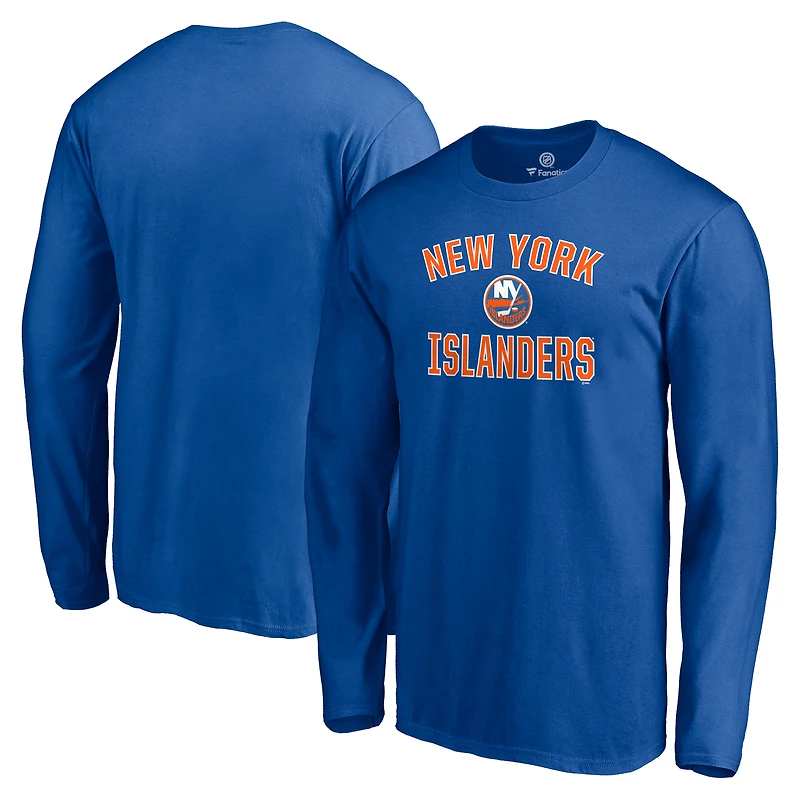 Men's Royal New York Islanders Victory Arch Long Sleeve T-Shirt
