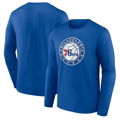 Men's Royal Philadelphia 76ers Alternate Logo Long Sleeve T-Shirt