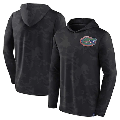 Men's Fanatics Black Florida Gators Camo Hoodie Long Sleeve T-Shirt