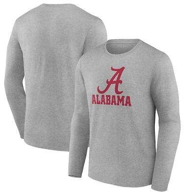 Men's Gray Alabama Crimson Tide Lockup Team Long Sleeve T-Shirt