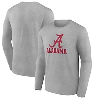 Men's Gray Alabama Crimson Tide Lockup Team Long Sleeve T-Shirt