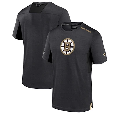 Men's Fanatics  Black Boston Bruins Authentic Pro Performance T-Shirt