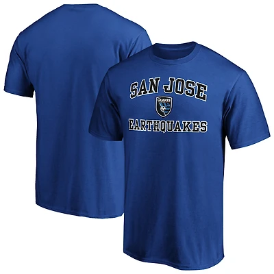 Men's Royal San Jose Earthquakes Heart and Soul T-Shirt