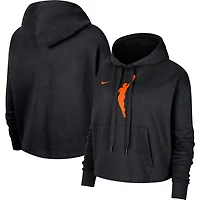 Women's Nike Black WNBA Logowoman Team 13 Cropped Pullover Hoodie