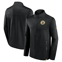Men's Fanatics Black Boston Bruins Authentic Pro Full-Zip Jacket