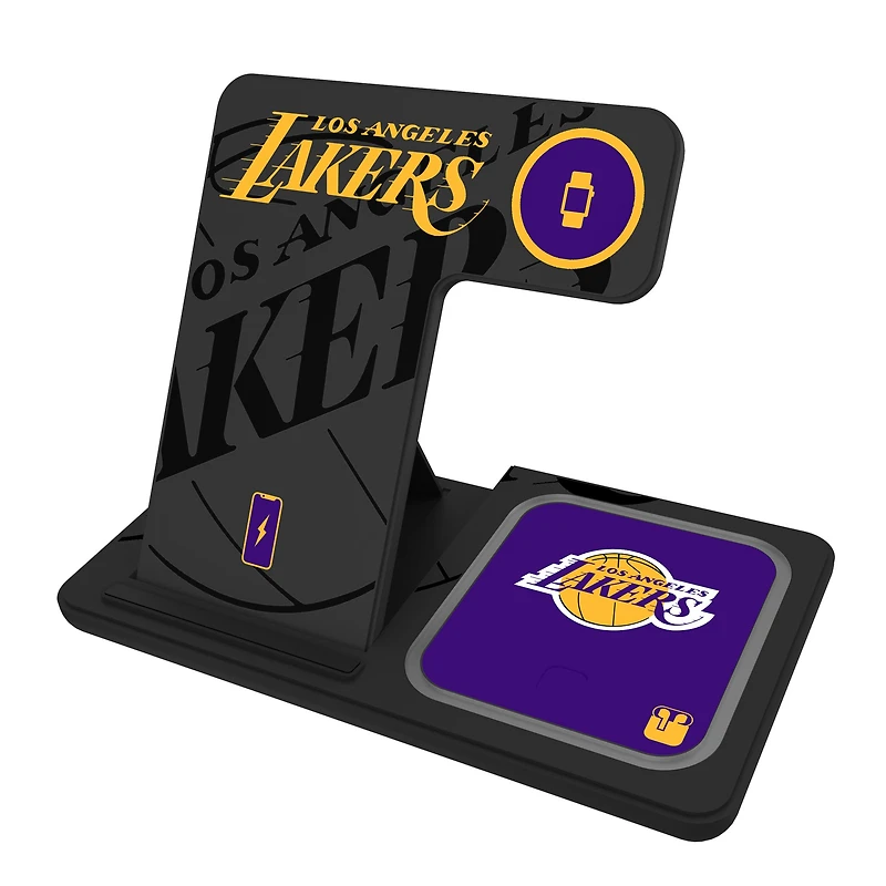 Keyscaper Los Angeles Lakers 3-In-1 Wireless Charger