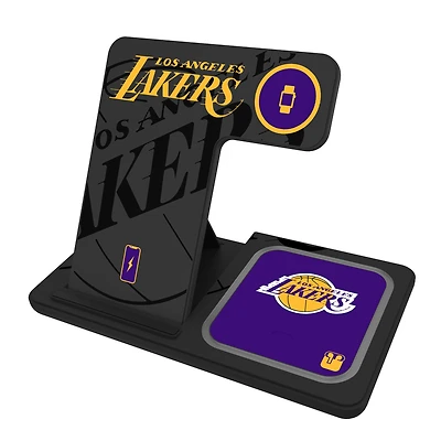 Keyscaper Los Angeles Lakers 3-In-1 Wireless Charger