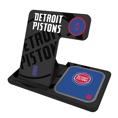 Keyscaper Detroit Pistons 3-In-1 Wireless Charger