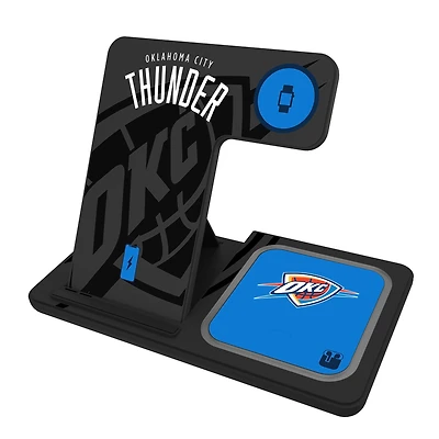 Keyscaper Oklahoma City Thunder 3-In-1 Wireless Charger