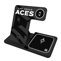 Keyscaper Las Vegas Aces 3-In-1 Wireless Charger