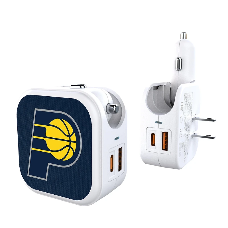 Indiana Pacers Solid Design USB Charger